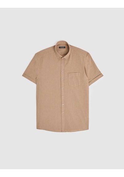 Pierre Cardin Erkek Vizon Gömlek Kısa Kollu 50325340-vr052