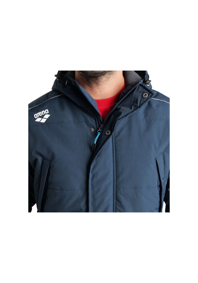 Arena Team Solid Unisex Lacivert Günlük Stil Parka 004914700 Mavi