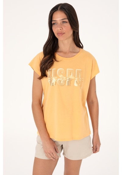 U.S. Polo Assn. Kadın Turuncu Bisiklet Yaka Tişört 50299764-VR202