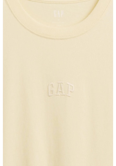 Gap Erkek Everyday Soft Mini Logo Detaylı Sarı T-shirt-14307