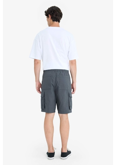 Defacto Kargo Fit Gabardin Bermuda Şort C5400ax25smar104 Antrasit