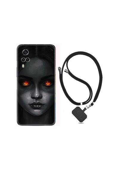 Vivo Y53S Kılıf Boyun Askılı Dark Woman 1887