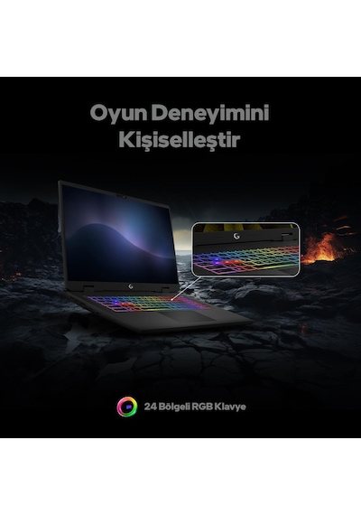 Game Garaj Slayer5 7-5070 -C6 Intel Ultra 7 255hx 32 GB 1 TB SSD RTX5070 16" Free Dos Dizüstü Bilgisayar