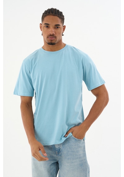 Dechers Erkek %100 Organik Pamuklu Yumuşak Dokulu Comfort Fit Bisiklet Yakalı T-shirt E222 Mavi Dechers Erkek %100 Organik Pamuklu Yumuşak Dokulu Comfort Fit Bisiklet Yakalı T-shirt E222 Mavi