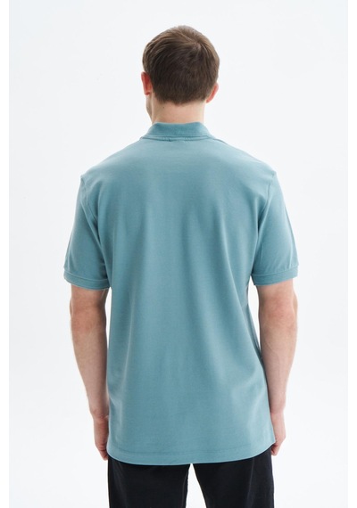 AR-MA Arma Erkek Regular Fit Basic % 100 Pamuk Pike Polo Yaka Tişört Y29374354102 Mavi