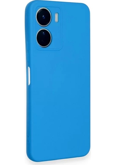 Newface Vivo Y16 Kılıf Nano İçi Kadife Silikon - Mavi