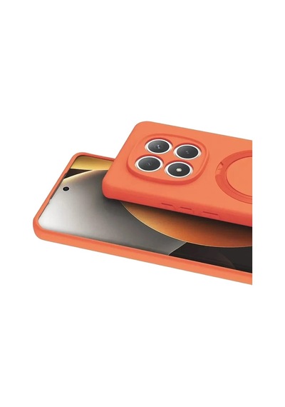Durukar Redmi Note 15 Pro 5g Regal Magsafe Standlı Kapak - Turuncu