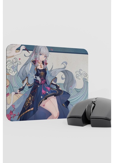Ayaka Genshin Impact Anime Gacha V2 - 22x18 Gaming Mouse Pad Fare Altlığı