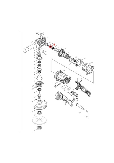 Makita GA5020 Dişli Ürün Kodu 227517-0