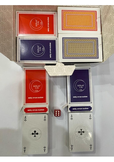 Angora Kızıl-ay A/30 İskambil Poker Briç Pişti Oyun Kağıdı 12 Ad