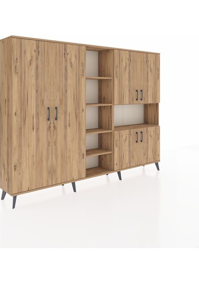 Arges Dolap 13 Raflı 6 Kapaklı 220x30x163 Çam-çam Atlas Çam - Atlas Çam Arges Dolap 13 Raflı 6 Kapaklı 220x30x163 Çam-çam Atlas Çam - Atlas Çam