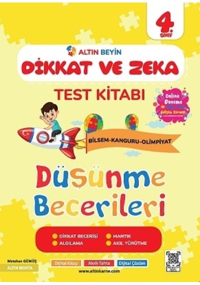 Altın Nokta 4. Sınıf Dikkat Ve Zeka Test Kitabı