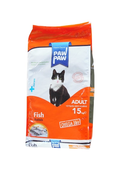 Paw Paw Balıklı Yetişkin Kedi Maması 15 KG