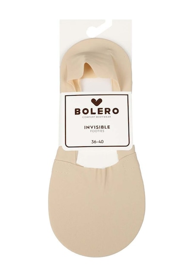 Bolero Kadın 3'lü Premium Lazer Kesim Babet Çorap Ten Bej