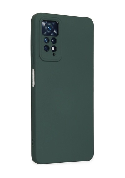 Newface - 147 - Xiaomi Redmi Note 11 Pro Kılıf Nano İçi Kadife Silikon - - Aconcept - Koyu Yeşil