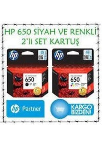 Hp 650 Kartuş İkili Paket Deskjet 1015/1515/1516/2545/2546