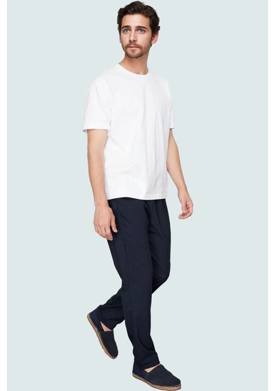 Ersefa Erkek Slim Fit Kumaş Pantolon Günlük Kullanım Fonksiyonel Dayanık lacivert