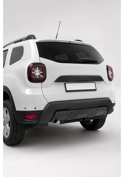 Dacia Duster 2018-2024 Uyumlu Ön-arka Plakalık Seti 2 Parça Abs Mat Siyah