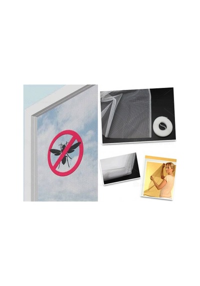 Yeni Ürün Ayarlanabilir Tek Kanat Yapışkanlı Pencere Cam Sineklik 70x125 Cm - 727478758
