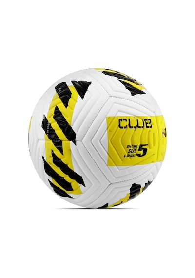 Sarı Yeni Desenli Futbol Topu 4 Astarlı No:5 480 Gr + Pompa Hediyeli X507 Sarı - Beyaz