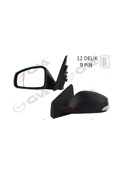 Gva Dış Dikiz Aynası Sol Megane-fluence 08 Elektrikli Isıtmalı Sinyalli Sensörlü Asf IS00-GVA 1011320