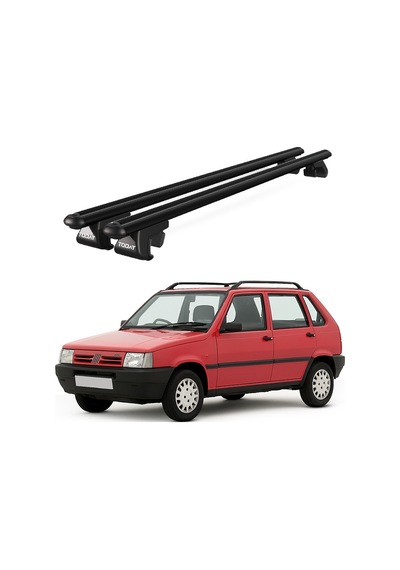 Venüs Fiat Uno 1990-2000 Uyumlu Siyah Ara Atkı Port Bagaj Tavan Barı