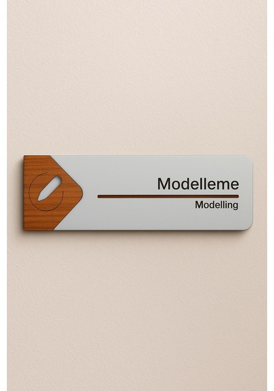 Modelleme Ofis Oda Kapı İsimliği Yönlendirme Tabelası Levhası Kişiselleştirilebilir