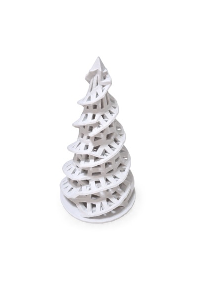 Dekoratif Yılbaşı Çam Ağacı Led Mumluk 15 Cm Işıklı 3d Baskı Noel Ağacı Dekoru .
