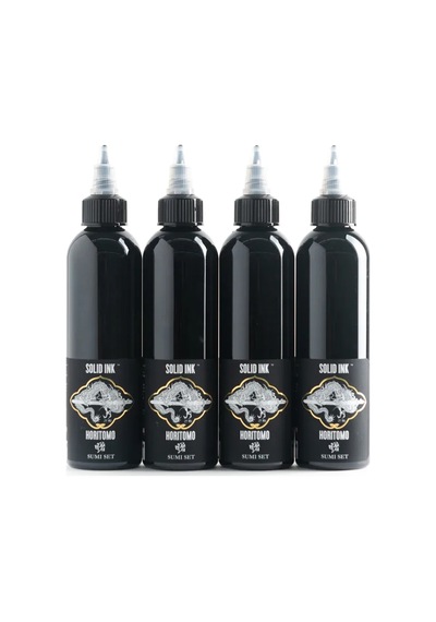 Solid Ink - Horitomo 4 Bottle Sumi Set - 4oz/120ml