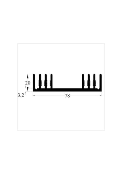 10as Alüminyum Soğutucu - 78mm X 20mm X 50mm Diğer