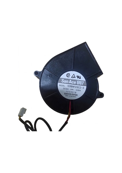 San Ace B97 109bm12gc2-3 3 Kablo 12v 0.68a 97x97x33mm Salyangoz Fan