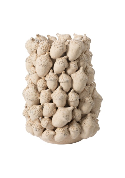 Mudo Home Acorn Vazo 25x31 Cm Krem