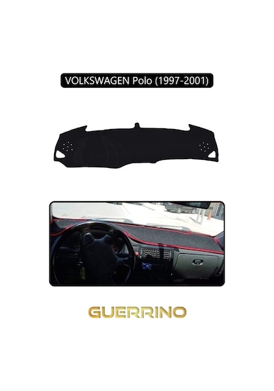 Volkswagen Polo 1997-2001 Torpido Koruma Halısı Siyah Kenar