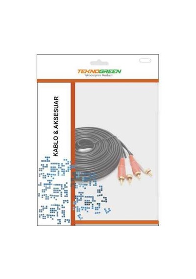 Teknogreen Tkrr 010 10 M 2 Rca 2 Rca Kablo