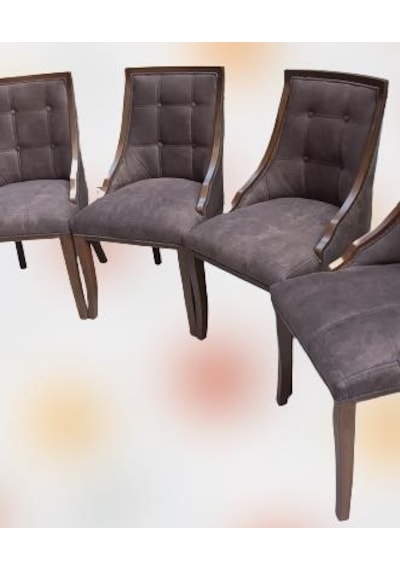 Sandalye Zus 40 Model Kayın Kaliteli Kumaş Döşem 4 Adet El Yapımı