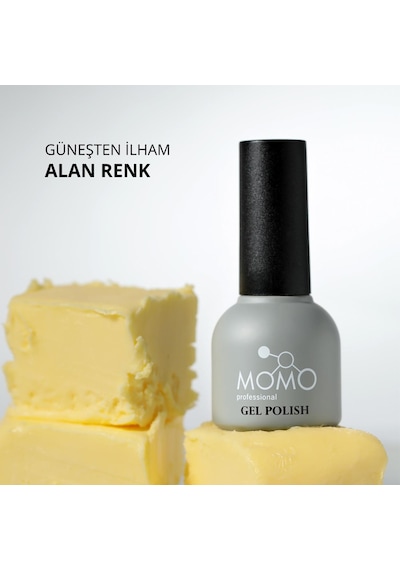 Momo Professional Limited Edition Butter Yellow French Cover Rubber Base Coat 10 Ml