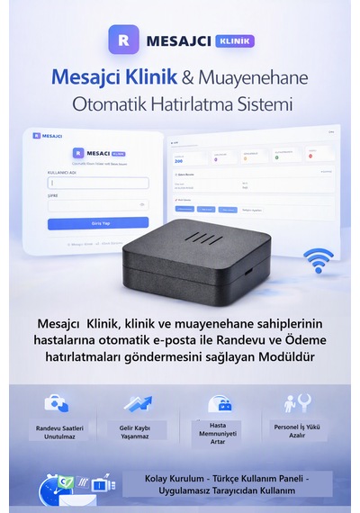 Mesajcı Klinik & Muayenehane Otomatik Hatırlatma Sistemi