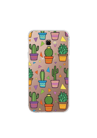 Samsung Galaxy J4+ Plus İle Uyumlu Water Color 4 Kamera Korumalı Şeffaf Kılıf Şeffaf