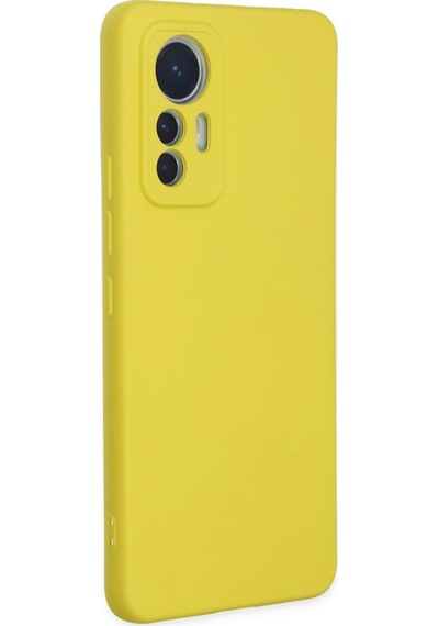 Ilkeshop Newface Xiaomi Mi 12 Lite Kılıf Nano İçi Kadife Silikon - Sarı