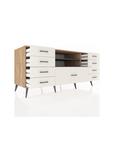 Kronos Konsol 2 Raflı 9 Çekmeceli 176x59x83 Çam-antrasit/aytaşı Antrasit/aytaşı Kronos Konsol 2 Raflı 9 Çekmeceli 176x59x83 Çam-antrasit/aytaşı Antrasit/aytaşı