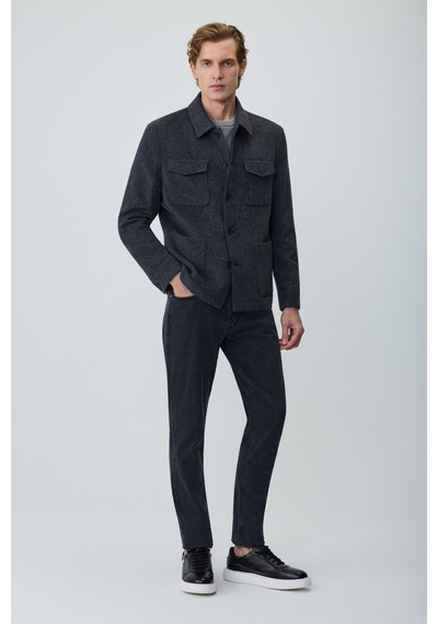 Morven Erkek Füme Trend Yünlü Safari Model Dinamik Fit Gömlek Ceket 27ks022001050 Füme Morven Erkek Füme Trend Yünlü Safari Model Dinamik Fit Gömlek Ceket 27ks022001050 Füme