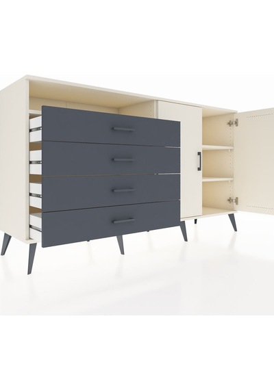 Hyperion Konsol 3 Raflı 4 Çekmeceli 2 Kapaklı 176x44x99 Aytaşı-ay Aytaşı-aytaşı/antrasit Hyperion Konsol 3 Raflı 4 Çekmeceli 2 Kapaklı 176x44x99 Aytaşı-ay Aytaşı-aytaşı/antrasit