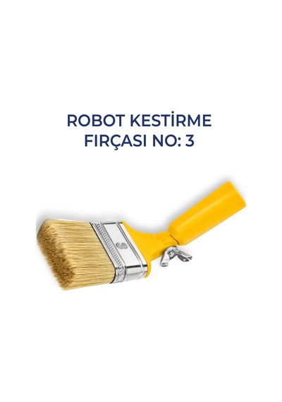 Robot Kestirme Fırçası No:3 Profesyonel Boya Fırçası Hassas Kenar Boyama İçin