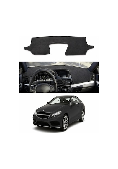 Mercedes-benz - E-serisi Coupe C207 2009-2017 Uyumlu Torpido Koruma Kılıfı - Siyah Şeritli