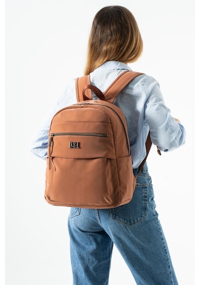Baginn Nubuk-süet Dokulu Kadın Sırt Çantası Vegan Deri 34 30 Cm Günlük Sırt Çantası Fonksiyonel 19e Taba
