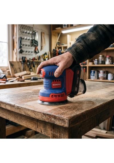 Workpro Wp392203 20volt 125mm Şarjlı Kömürsüz Devir Ayarlı Profesyonel Eksantrik Zımpara Aküsüz