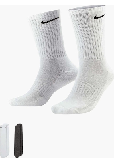 Nike Sx7664-964 Everyday Cushioned Crew Antrenman Çorapları 3 Çift Cok Renklı