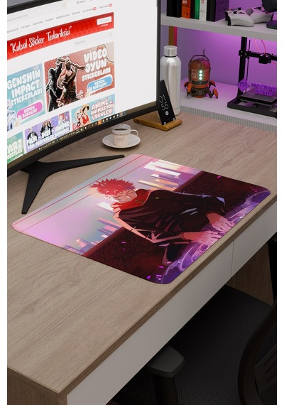 Jujutsu Kaisen Anime V4 - 48x40 Xl Gaming Kauçuk Kaymaz Taban Mouse Pad Fare Altlığı