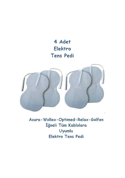 4 Adet Tens Pedi Acura Relax Nordmende Tüm Cihazlarla Uyumlu