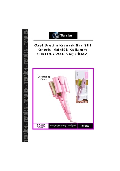Özel Üretim Kıvırcık Sac Stil Önerisi Günlük Kullanım Curlıng Wag Saç Cihazı
